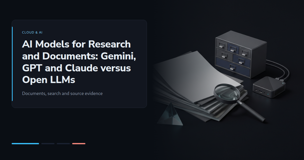 AI Models for Research and Documents: Gemini, GPT and Claude versus Open LLMs