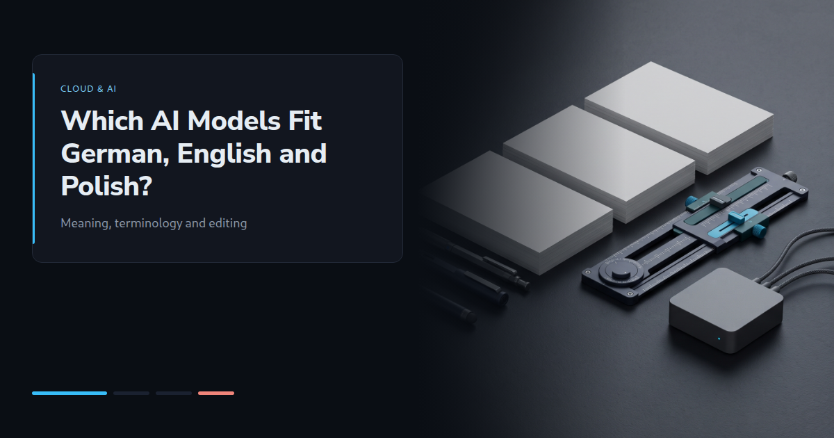 Which AI Models Fit German, English and Polish?