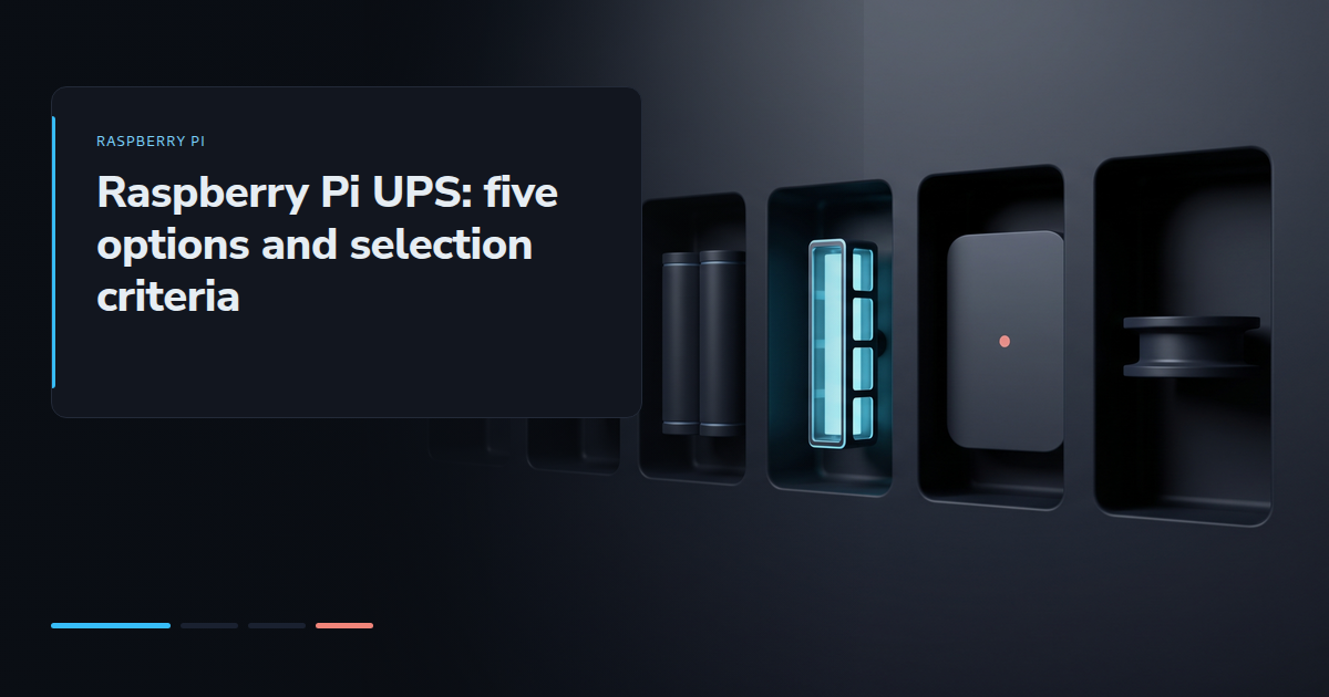 Raspberry Pi UPS: five options and selection criteria