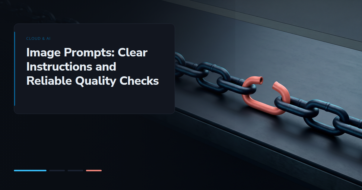 Image Prompts: Clear Instructions and Reliable Quality Checks