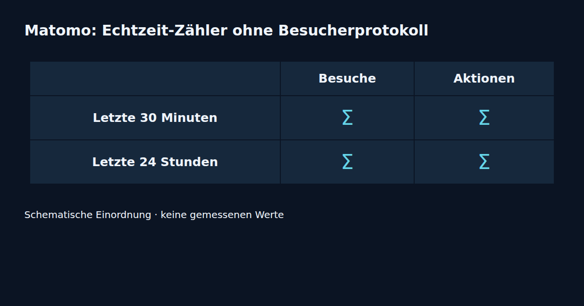 Besuche · Aktionen · Letzte 30 Minuten · Letzte 24 Stunden