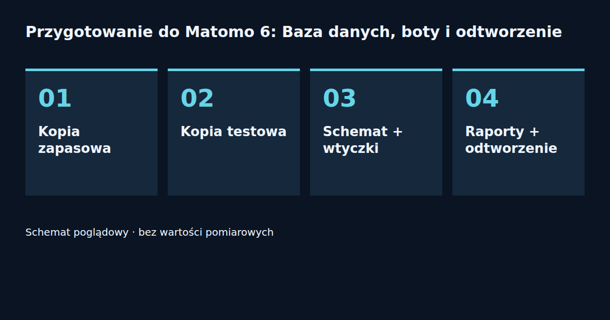 Kopia zapasowa · Kopia testowa · Schemat + wtyczki · Raporty + odtworzenie