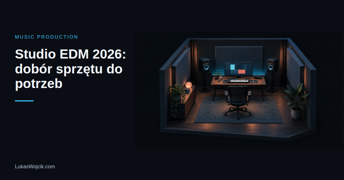 Studio EDM 2026: dobór sprzętu do potrzeb